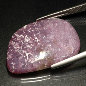 20,92 ctw natürlicher violetter Lepidolith, Fantasieschliff, Lichtundurchlässig