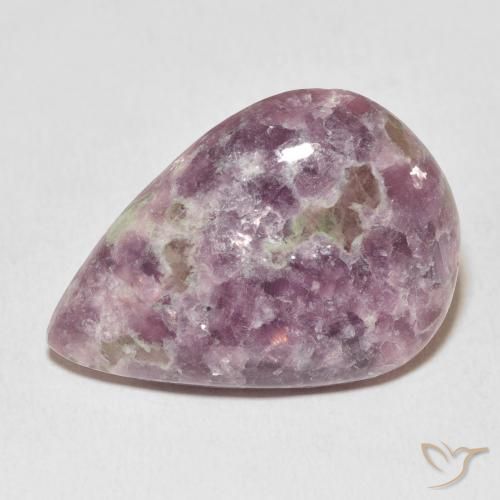 20.96ct Natürlicher Mehrfarbig Lepidolith, Birnenform, Lichtundurchlässig