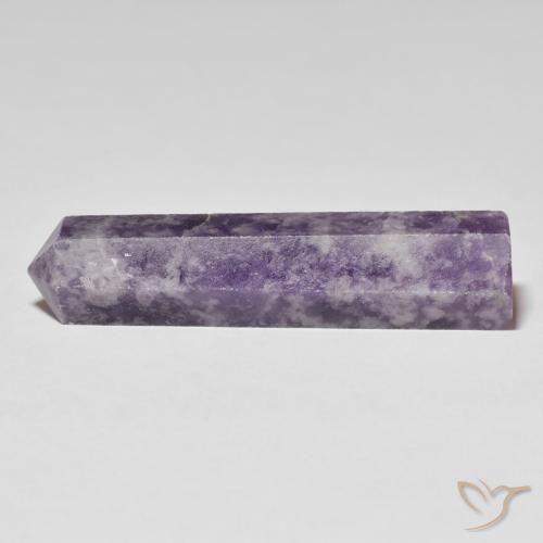 27.55ct Natürlicher dunkelviolett Lepidolith, Fantasie, Lichtundurchlässig