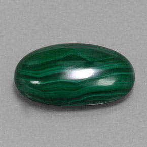 13,10 ctw natürlicher grüner Malachit, Oval Schliff, Lichtundurchlässig
