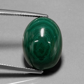 22,99 ctw natürlicher grüner Malachit, Oval Schliff, Lichtundurchlässig