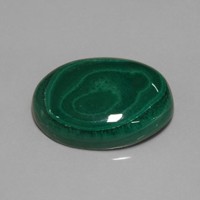 29,59 ctw natürlicher grüner Malachit, Oval Schliff, Lichtundurchlässig