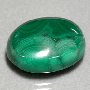 29,39 ctw natürlicher grüner Malachit, Oval Schliff, Lichtundurchlässig