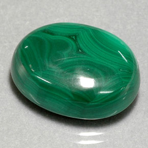 29,39 ctw natürlicher grüner Malachit, Oval Schliff, Lichtundurchlässig