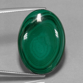 47,62 ctw natürlicher grüner Malachit, Oval Schliff, Lichtundurchlässig