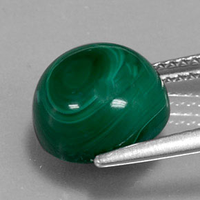 9,17 ctw natürlicher Vielfarbig-grün Malachit, Rund Schliff, Lichtundurchlässig