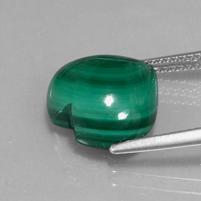 9,17 ctw natürlicher Vielfarbig-grün Malachit, Herzform, Lichtundurchlässig