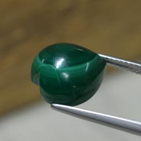 8,34 ctw natürlicher grüner Malachit, Herzform, Lichtundurchlässig