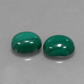  ct natürliche grüner Malachit-Edelsteine, Oval Schliff, Lichtundurchlässig