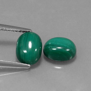 ct natürliche grüner Malachit-Edelsteine, Oval Schliff, Lichtundurchlässig