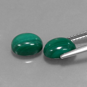  ct natürliche grüner Malachit-Edelsteine, Oval Schliff, Lichtundurchlässig