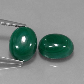  ct natürliche Vielfarbig-grün Malachit-Edelsteine, Oval Schliff, Lichtundurchlässig