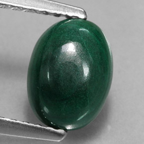 2,02 ctw natürlicher grüner Malachit, Oval Schliff, Lichtundurchlässig