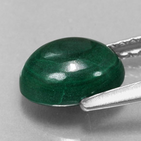 2,02 ctw natürlicher grüner Malachit, Oval Schliff, Lichtundurchlässig