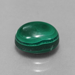 2,09 ctw natürlicher grüner Malachit, Oval Schliff, Lichtundurchlässig