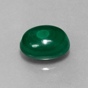 3,21 ctw natürlicher grüner Malachit, Oval Schliff, Lichtundurchlässig
