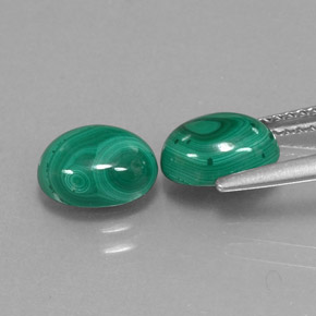  ct natürliche grüner Malachit-Edelsteine, Oval Schliff, Lichtundurchlässig