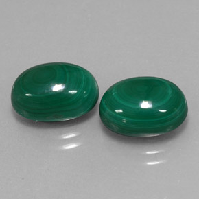  ct natürliche grüner Malachit-Edelsteine, Oval Schliff, Lichtundurchlässig