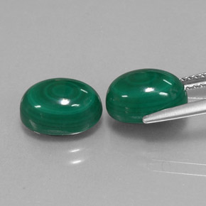  ct natürliche grüner Malachit-Edelsteine, Oval Schliff, Lichtundurchlässig