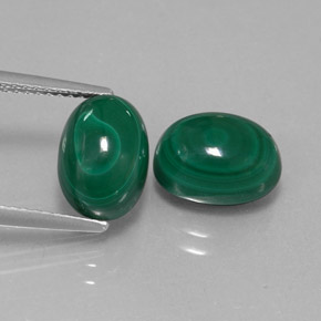  ct natürliche grüner Malachit-Edelsteine, Oval Schliff, Lichtundurchlässig