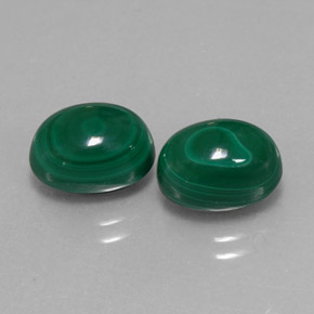  ct natürliche grüner Malachit-Edelsteine, Oval Schliff, Lichtundurchlässig