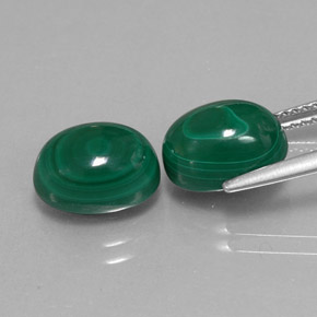  ct natürliche grüner Malachit-Edelsteine, Oval Schliff, Lichtundurchlässig