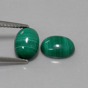  ct natürliche Vielfarbig-grün Malachit-Edelsteine, Oval Schliff, Lichtundurchlässig