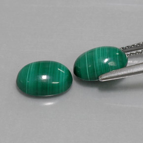  ct natürliche Vielfarbig-grün Malachit-Edelsteine, Oval Schliff, Lichtundurchlässig