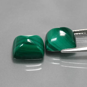 11,02 ct natürliche grüner Malachit-Edelsteine, Baguette, Lichtundurchlässig