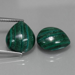  ct natürliche Vielfarbig-grün Malachit-Edelsteine, Birnenform, Lichtundurchlässig