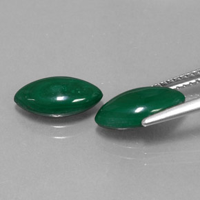  ct natürliche grüner Malachit-Edelsteine, Marquise, Lichtundurchlässig