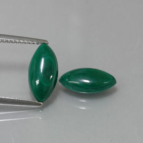  ct natürliche grüner Malachit-Edelsteine, Marquise, Lichtundurchlässig