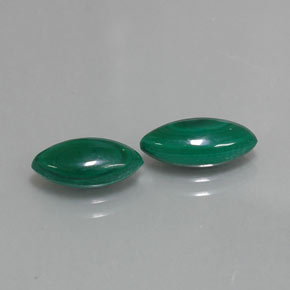  ct natürliche grüner Malachit-Edelsteine, Marquise, Lichtundurchlässig