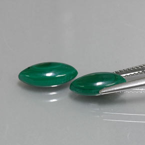  ct natürliche grüner Malachit-Edelsteine, Marquise, Lichtundurchlässig