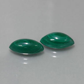  ct natürliche grüner Malachit-Edelsteine, Marquise, Lichtundurchlässig