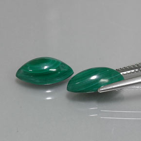  ct natürliche grüner Malachit-Edelsteine, Marquise, Lichtundurchlässig