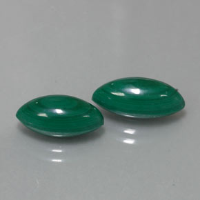 ct natürliche grüner Malachit-Edelsteine, Marquise, Lichtundurchlässig