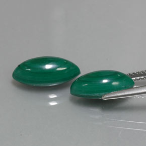  ct natürliche grüner Malachit-Edelsteine, Marquise, Lichtundurchlässig