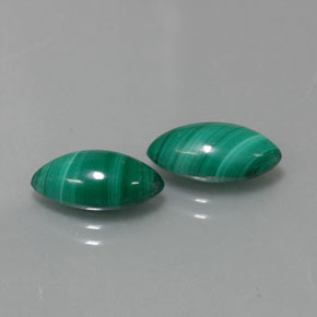  ct natürliche grüner Malachit-Edelsteine, Marquise, Lichtundurchlässig