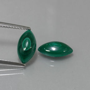  ct natürliche grüner Malachit-Edelsteine, Marquise, Lichtundurchlässig
