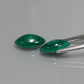  ct natürliche grüner Malachit-Edelsteine, Marquise, Lichtundurchlässig