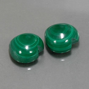  ct natürliche grüner Malachit-Edelsteine, Herzform, Lichtundurchlässig
