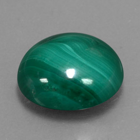 8,54 ctw natürlicher grüner Malachit, Oval Schliff, Lichtundurchlässig