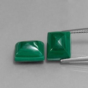 10,35 ct natürliche mehrfarbiger Malachit-Edelsteine, Baguette, Lichtundurchlässig