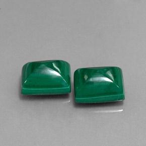 10,35 ct natürliche mehrfarbiger Malachit-Edelsteine, Baguette, Lichtundurchlässig