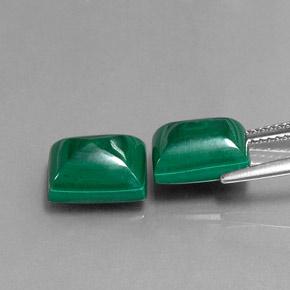 10,35 ct natürliche mehrfarbiger Malachit-Edelsteine, Baguette, Lichtundurchlässig