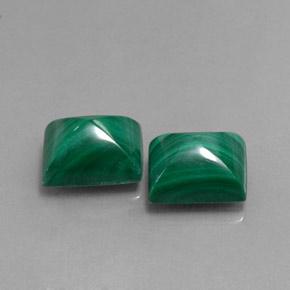 10,57 ct natürliche grüner Malachit-Edelsteine, Baguette, Lichtundurchlässig