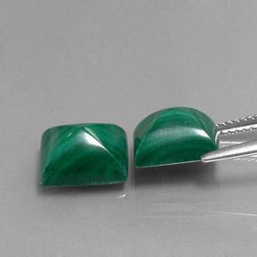 10,57 ct natürliche grüner Malachit-Edelsteine, Baguette, Lichtundurchlässig