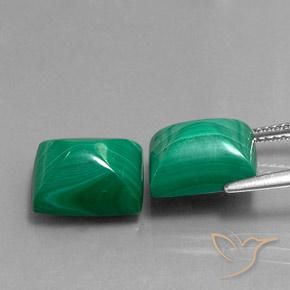 13.50 ct natürliche Grün Malachit-Edelsteine, Baguette, Lichtundurchlässig