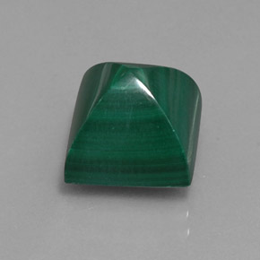10,39 ctw natürlicher grüner Malachit, Quadrat, Lichtundurchlässig